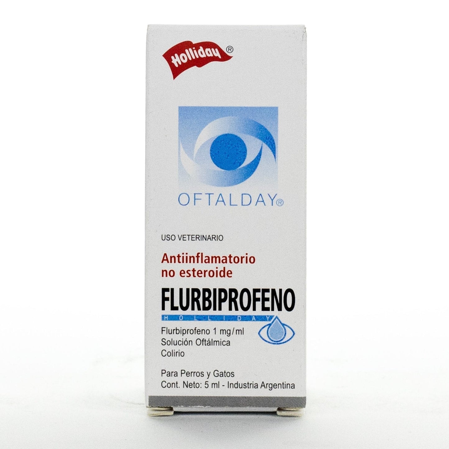Holliday Flurbiprofeno Oftalday Gotas Para Perros y Gatos 5 ml