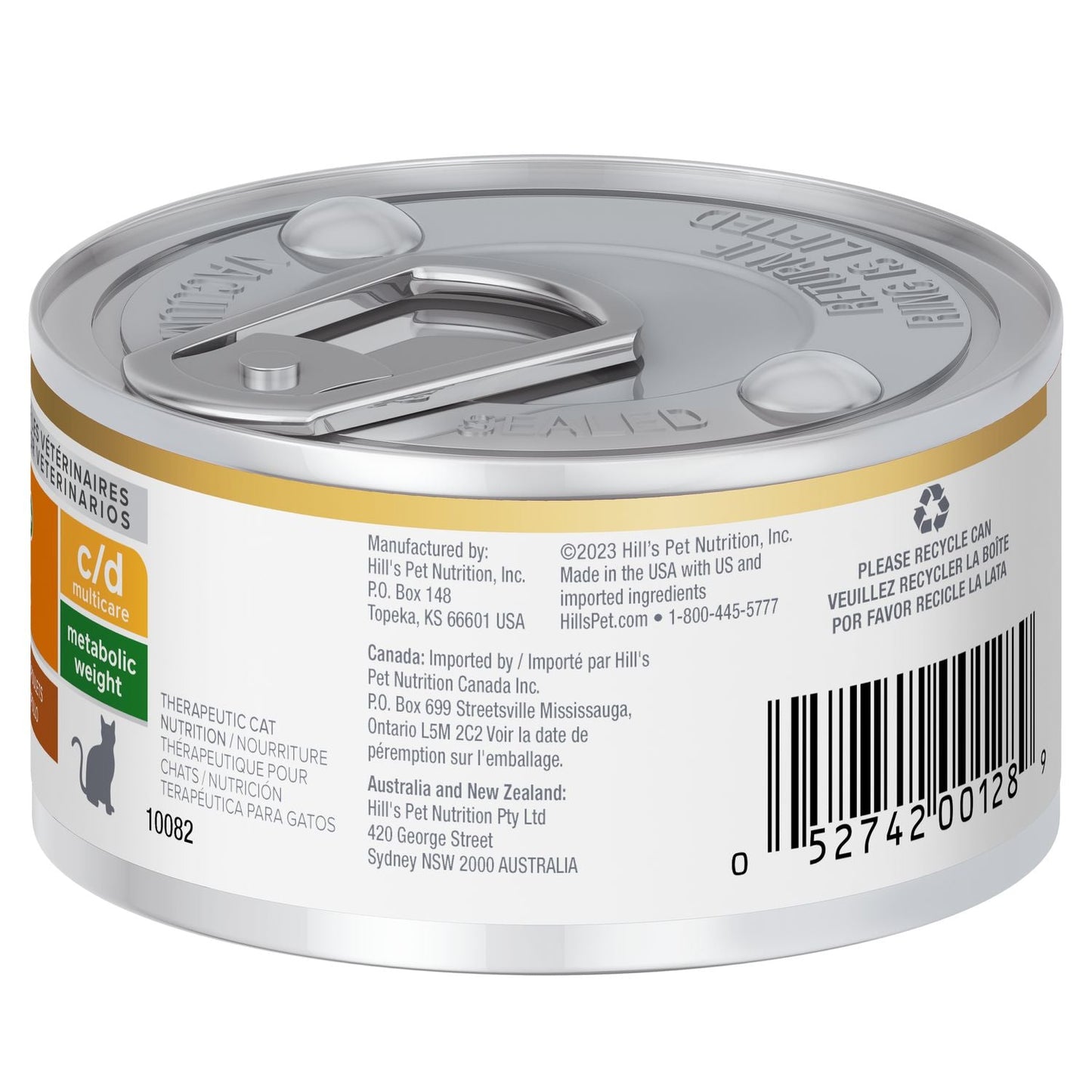 Hill's Prescription Diet Lata c/d Multicare + Metabolic Alimento Húmedo para Gato 82gr