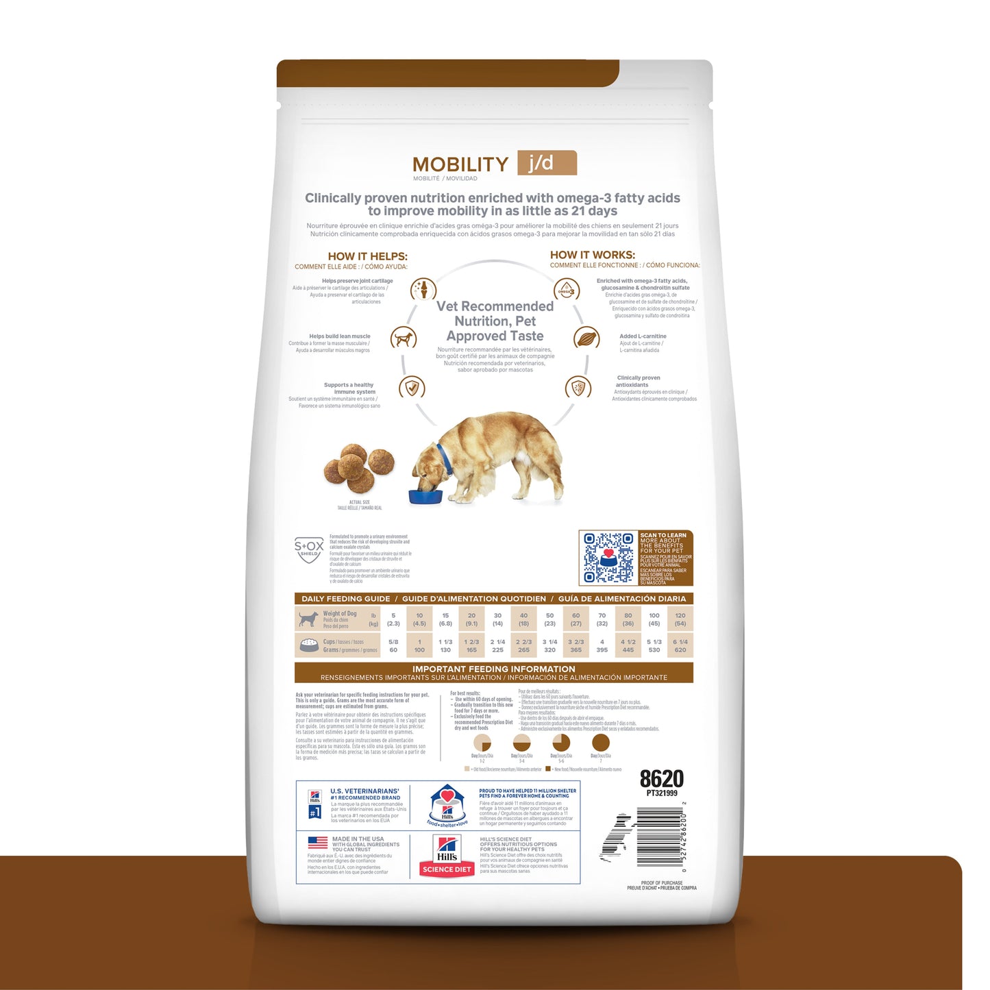 Hills Science Diet Alimento Perros j/d Artritis Alimento Seco Croquetas jd