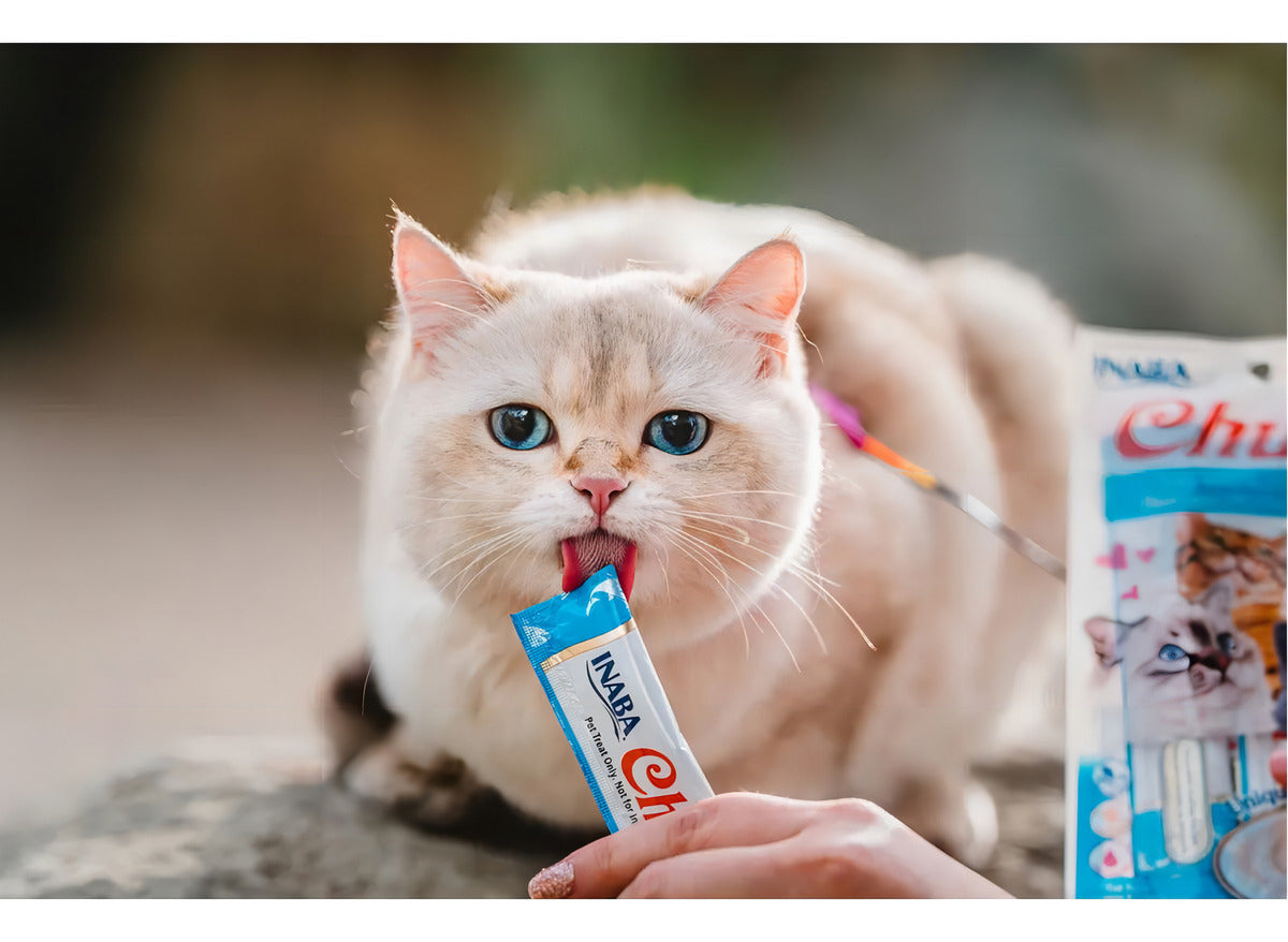 Churu Snack Cremoso Para Gato Bolsa Con 4 Tubos Sabor Atún