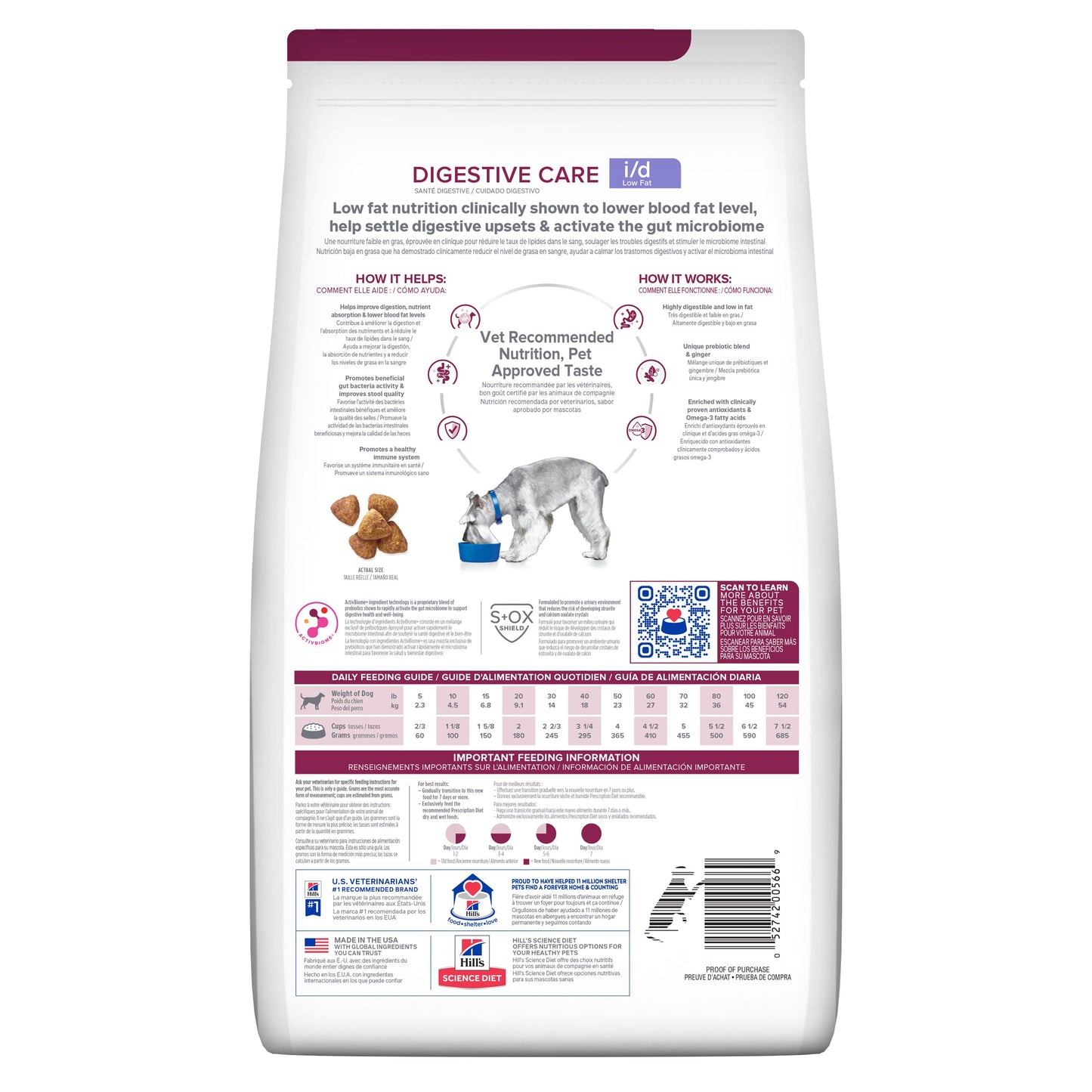 Hills Science Diet Alimento Perros i/d Low Fat 3.9 kg Enfermedad Gastrointestinal id