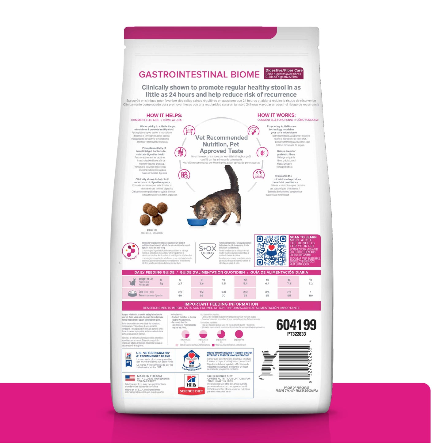 Hills Prescription Diet GI Biome Felino  1.8 Kg Alimento Cuidado Gástrico Gato
