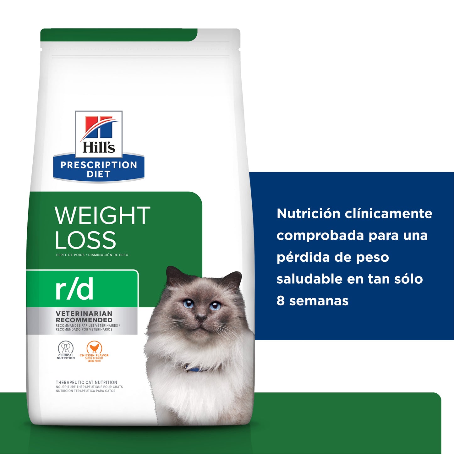 Hills Science Diet Alimento Gatos r/d 3.9 kg Sobrepeso Diabetes Croqueta Pienso RD