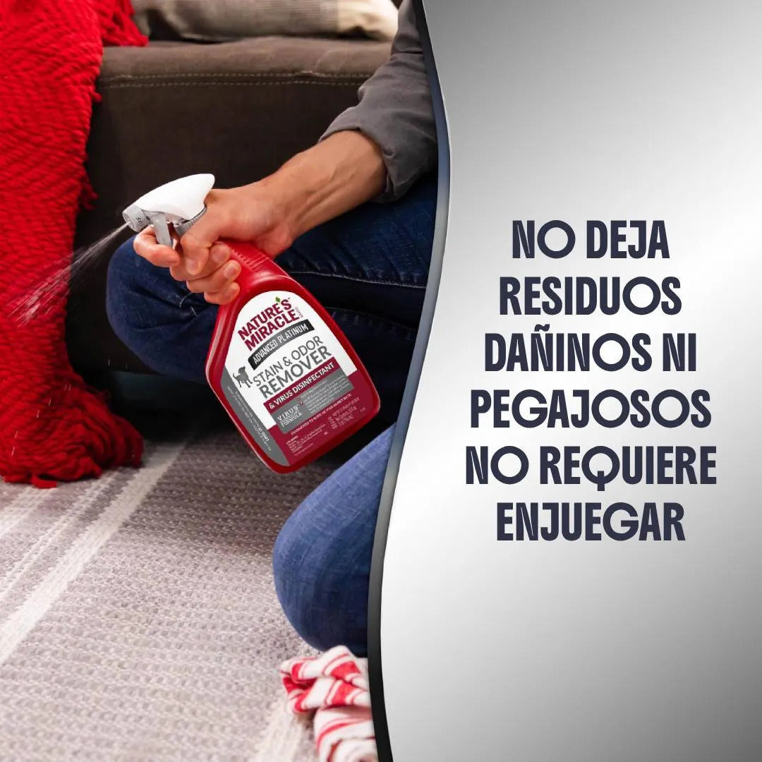 Natures Miracle Removedor Manchas Olores Desinfectante Gato