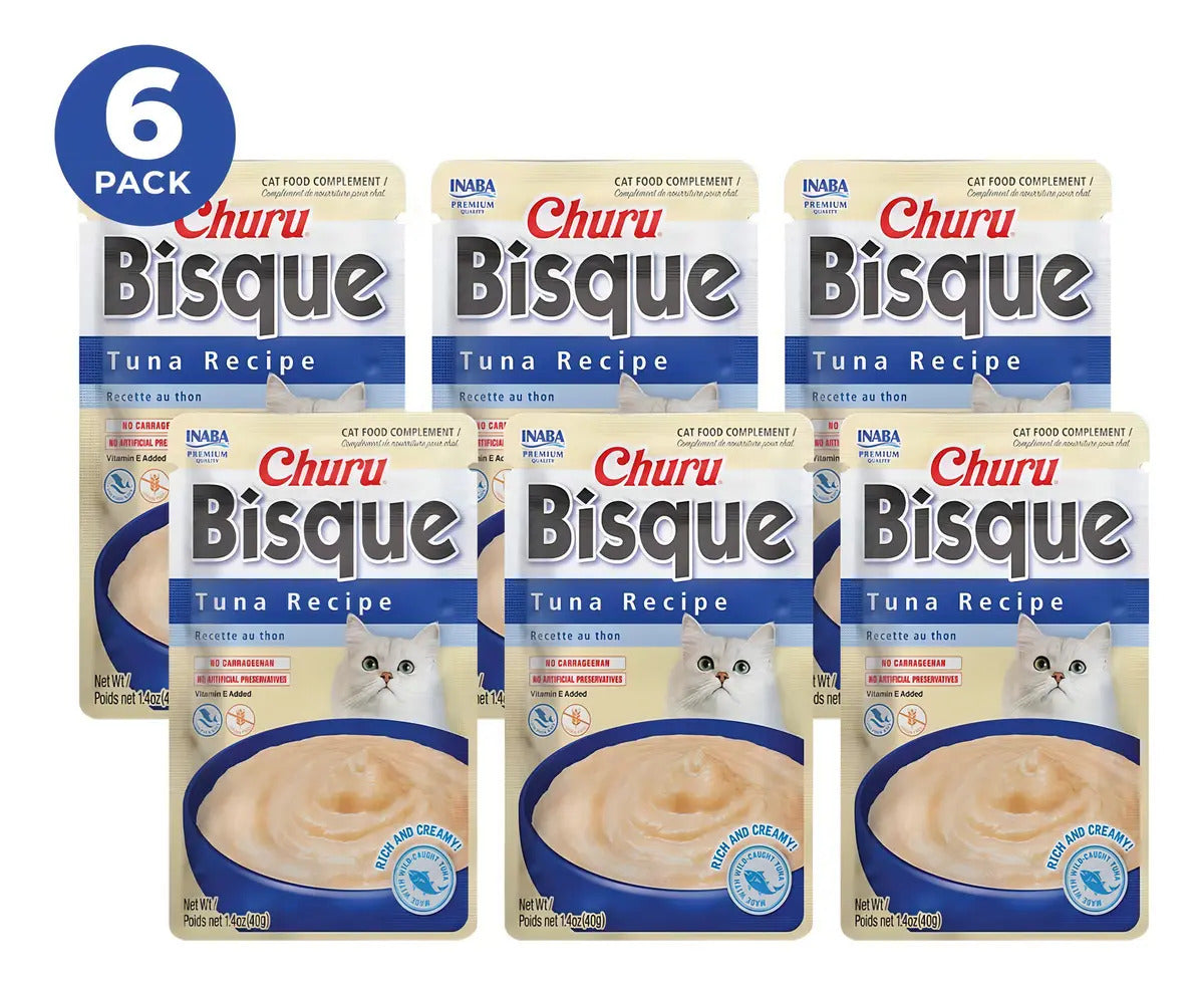 Churu Bisque Para Gato Sabor Atún Caja 6 Sobres De 40g
