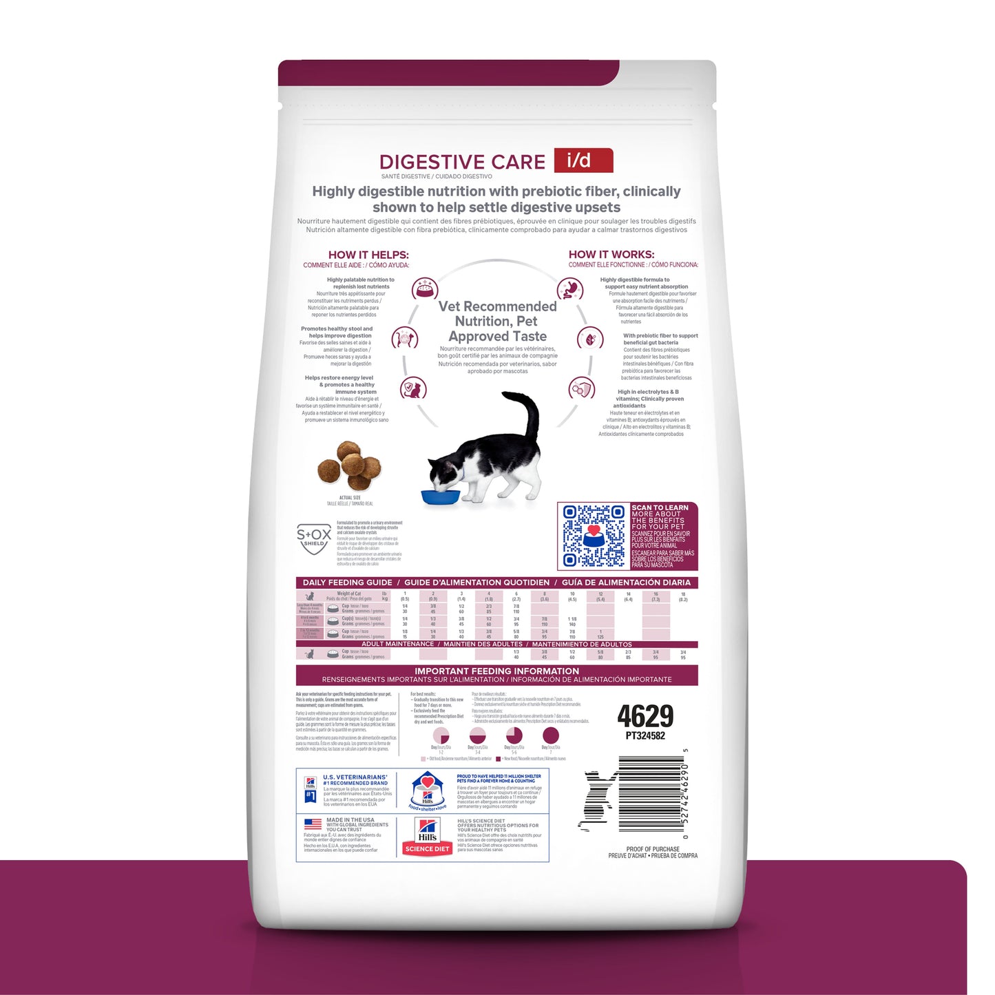 Hills Science Diet Alimento Gatos i/d 1.8 kg Enfermedad Gastrointestinal Croquetas id