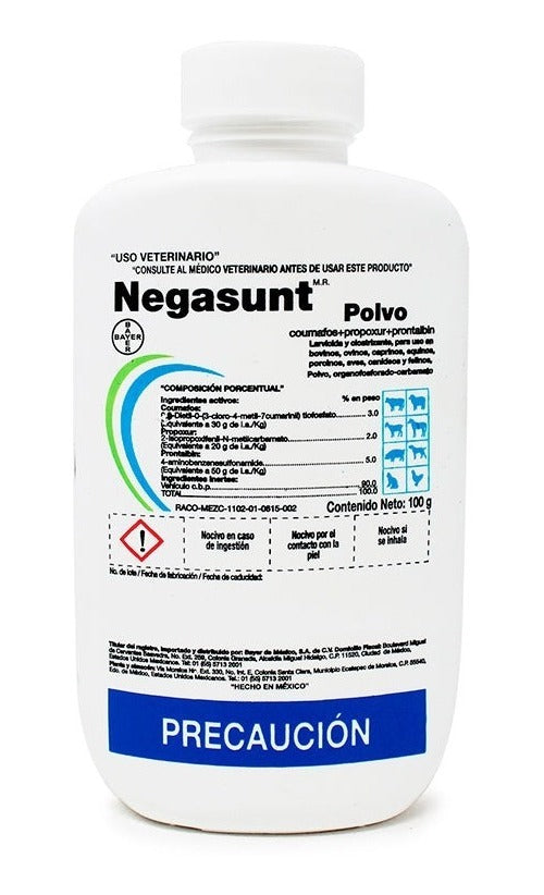 Negasunt  Polvo Veterinario Larvicida Y Cicatrizante 100 G
