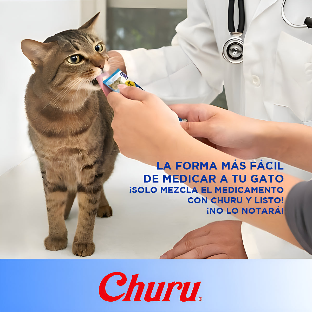 Inaba Snack Cat Churu Vieira/scallop - Sobre Con 4 Tubos