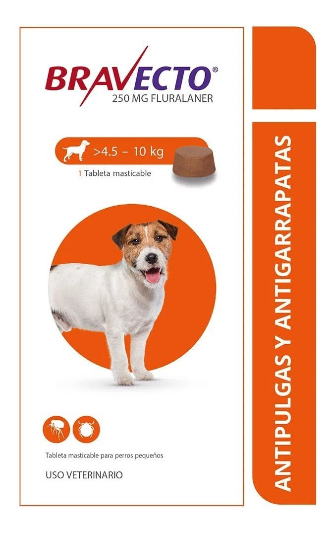 Bravecto Tab Masticable Antiparasitaria Externa Perro 4-10kg