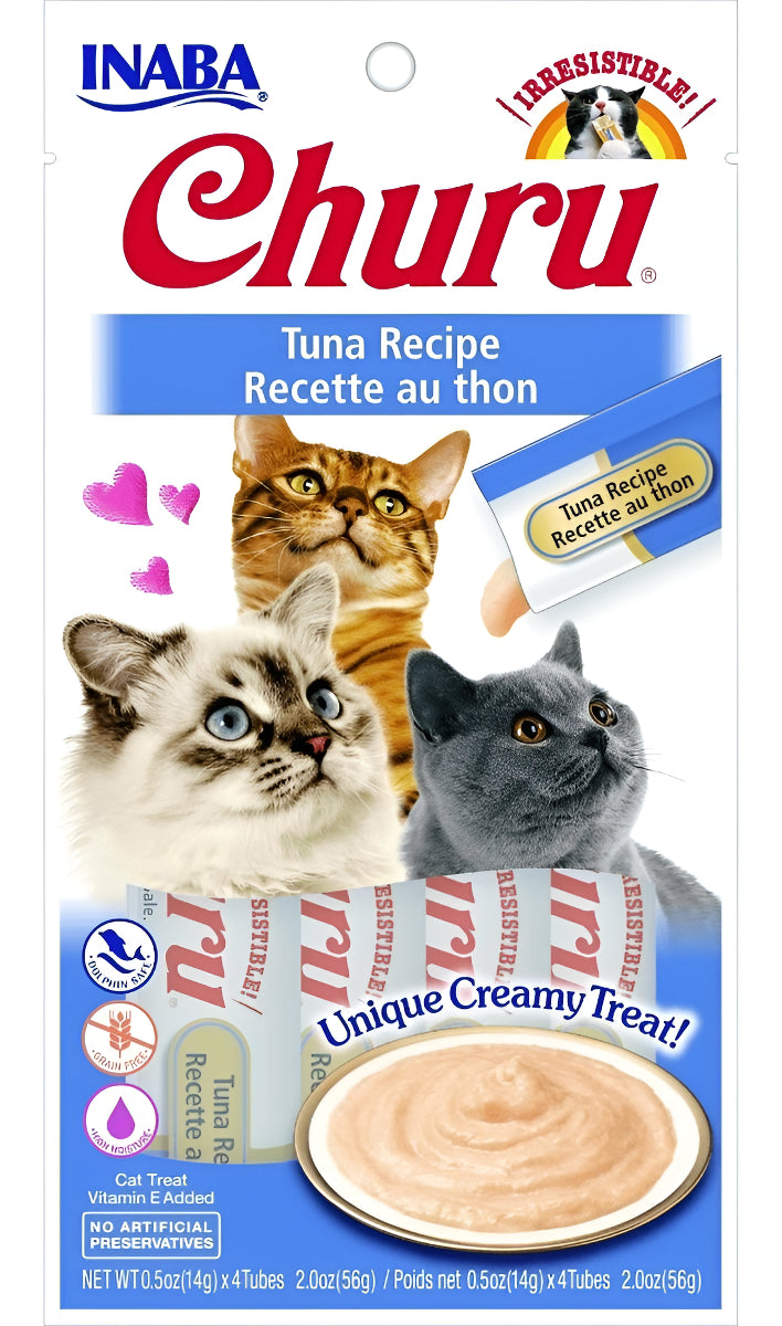 Inaba Snack Cat Churu Vieira/scallop - Sobre Con 4 Tubos