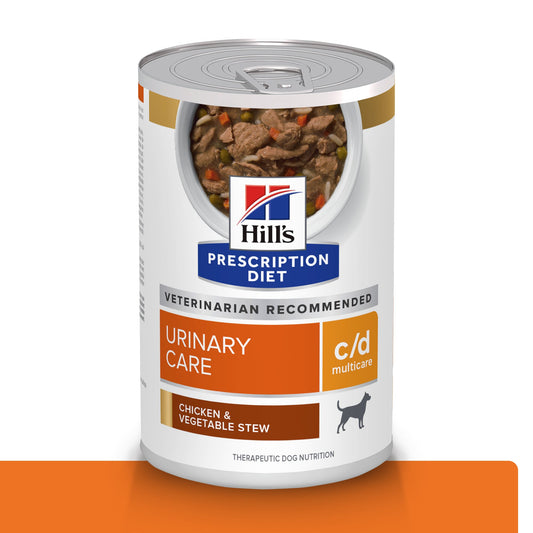 Hills Science Diet Alimento Perros c/d Lata 350 gr Estofado Urolitiasis Humedo cd